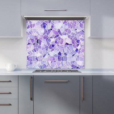 Warren Reed White Mosaic Kitchen Splash Guard