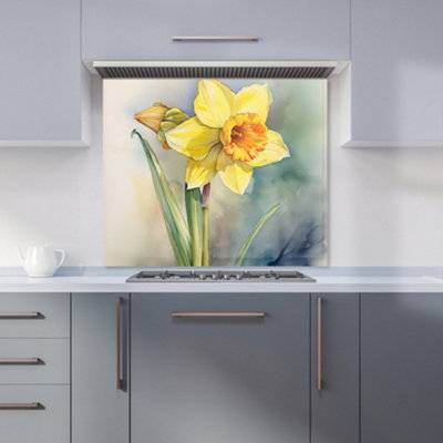 Warren Reed Daffodil Watercolour Kitchen Splash Guard