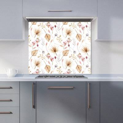 Warren Reed Watercolour Orchids Kitchen Splash Guard