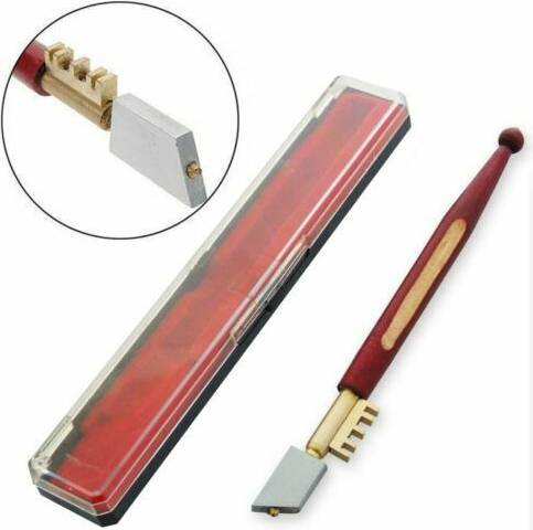 AmTech Diamond Tipped Glass Cutter with Case Glass Cutter