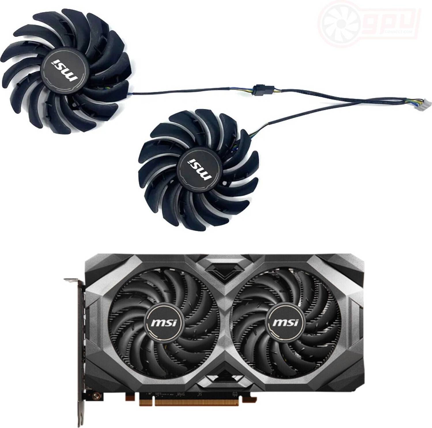 MSI Radeon RX 5600 XT 5700 XT Mech OC Replacement GPU Fan Set PLD09210S12HH