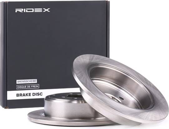 Ridex 82B0222 Brake Disc Rear Axle Uncoated