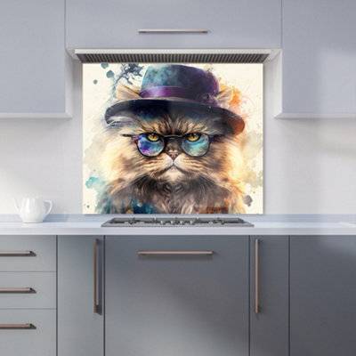 Warren Reed Cat Kitchen Splash Guard 60cm