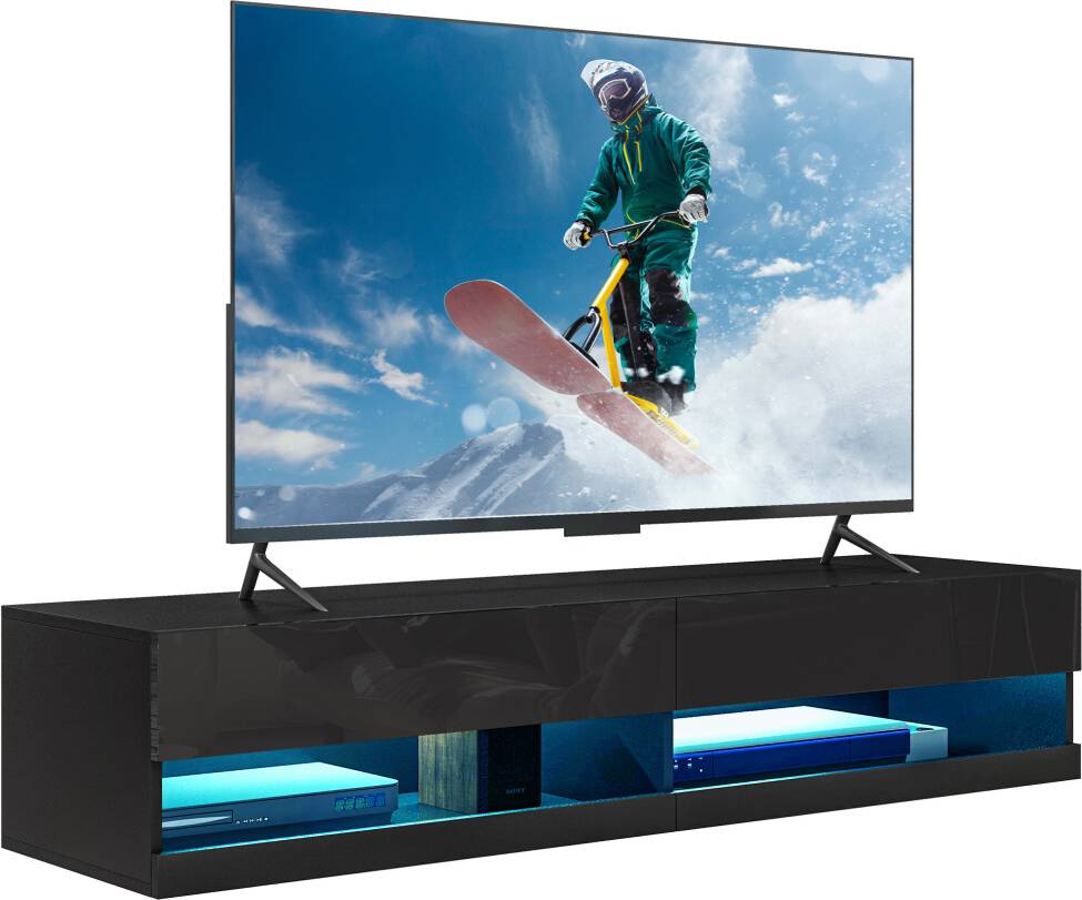 Homcom High Gloss Stand Unit TV Bench