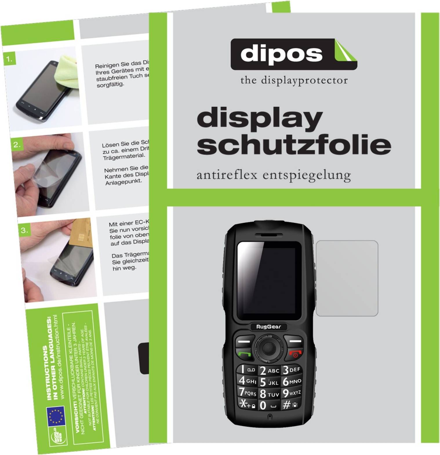 Dipos 6x Screen Protector for Ruggear RG100
