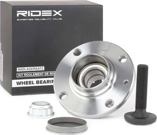 Ridex Wheel Bearing Kit Rear Axle Both Sides