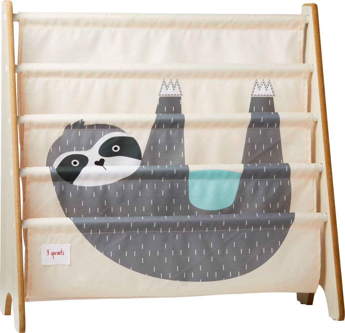 3 Sprouts Sloth Book Rack