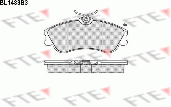 Fte Front Axle Brake Pad Set