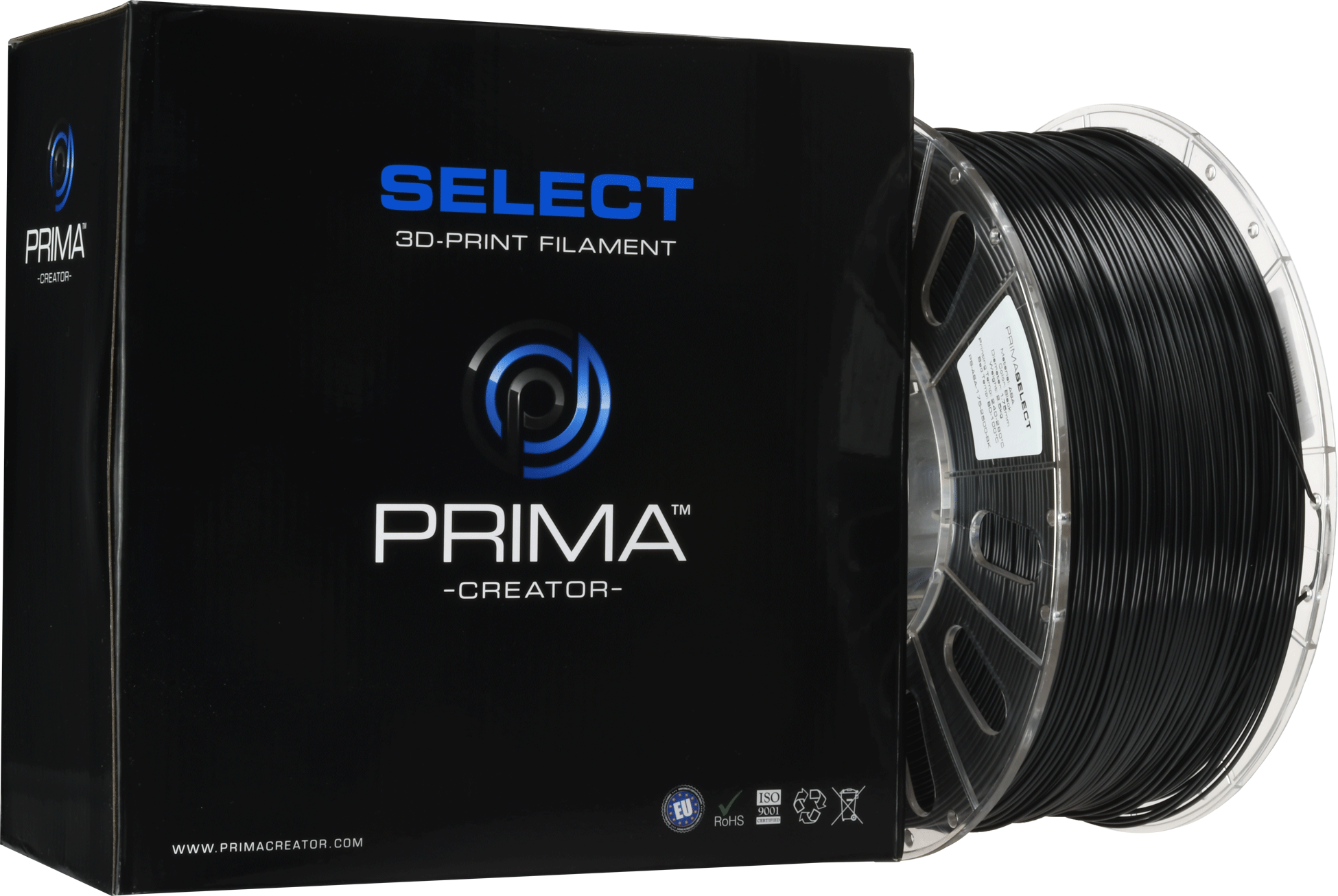 PrimaCreator PrimaSelect ASA Filament 2.5kg 1.75mm Sort