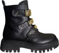 Moschino Triple Lettering Logo Ankelstøvler - Sort