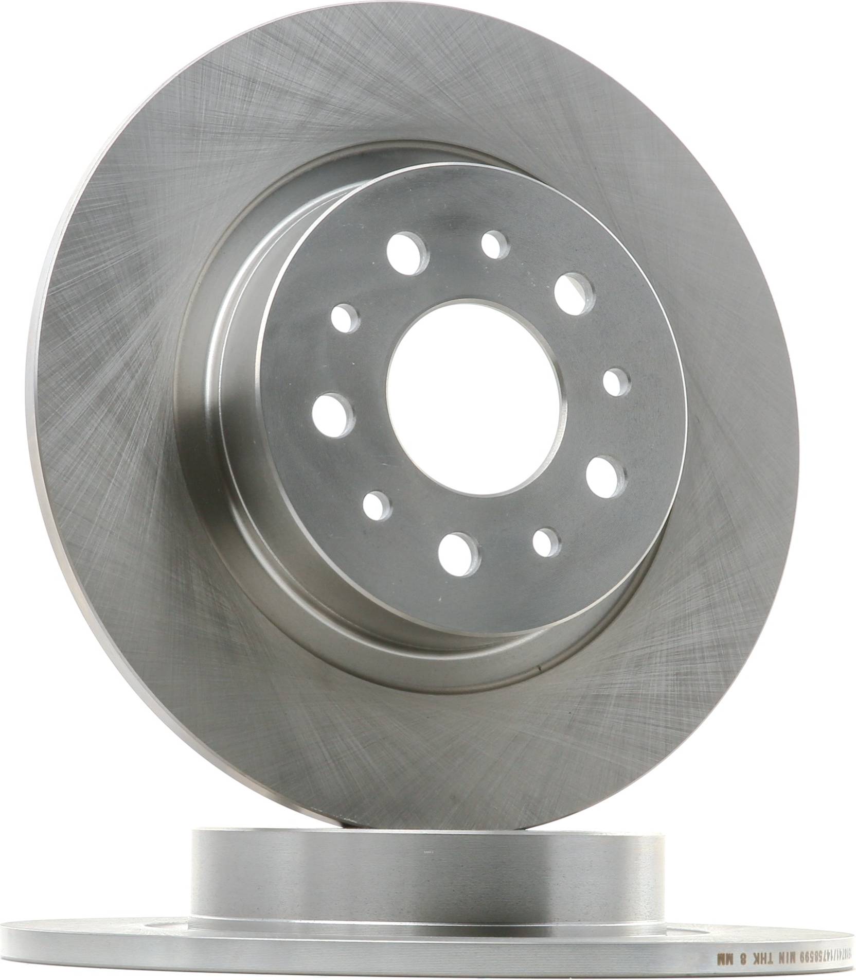 Ridex Brake Disc Rear Axle Uncoated Untreated