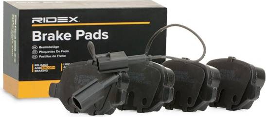 Ridex 402B0581 Brake Pad Set Rear Axle