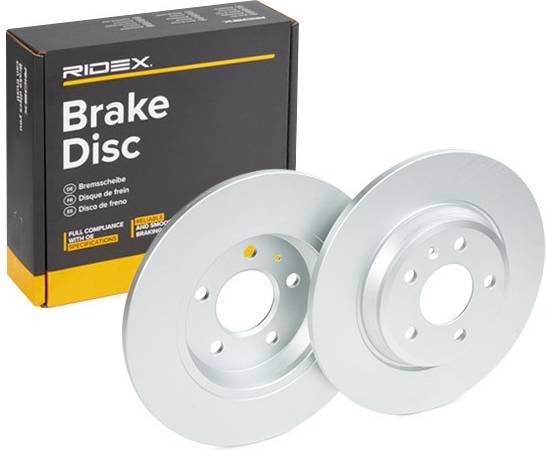 Ridex 82B0252 Brake Disc Rear Axle Uncoated