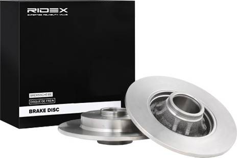 Ridex Brake Disc Rear Axle Cast Iron Uncoated