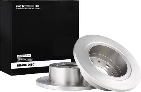 Ridex Brake Disc Rear Axle Uncoated Untreated