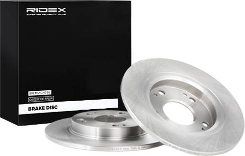 Ridex Brake Disc Rear Axle Uncoated Untreated