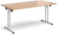 Dams Folding Leg Straight Foot Rails Table
