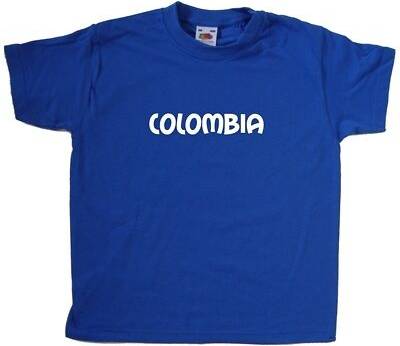 Colombia TeeTreeDesigns Colombia text kids t-shirt