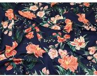 Minerva Ripple Crepe Fabrics Blue
