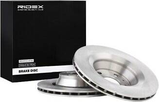 Ridex 82B1215 Brake Disc Rear Axle Vented Cast Iron