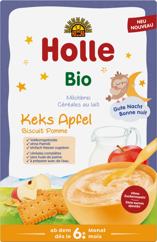 Bio-Milchbrei Keks Apfel