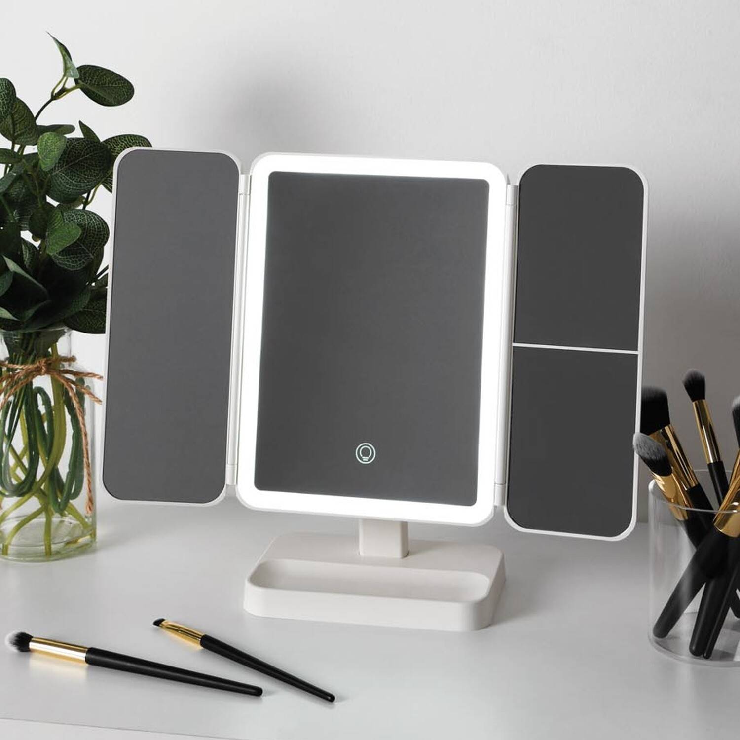 LED Foldable Vanity Mirror