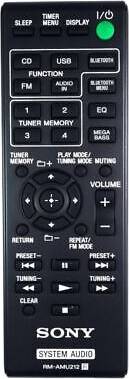 Sony RM-AMU212 HiFi Remote Control