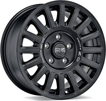 OZ Racing Rally Raid Matte Black Silver Lettering 8.5x18