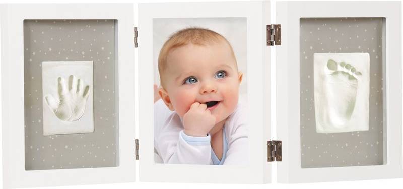 Dooky Handprint Triple Frame Memory Box