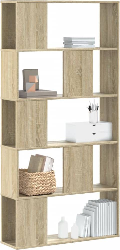 vidaXL 5-Tier Bookcase Storage Rack Book Shelf