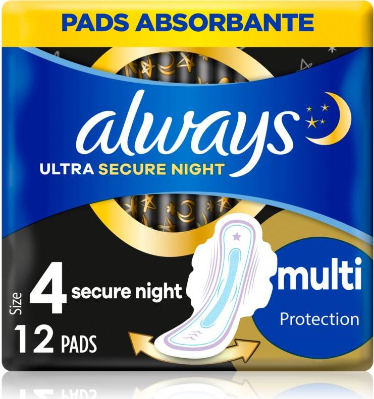 Always Ultra Secure Night bindor 12 st.