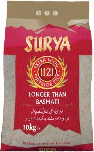 Basmati rice 10kg Surya Extra Long Basmati Rice 10kg