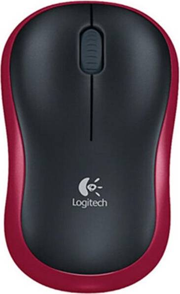 Logitech M185 Wireless Mouse - Red