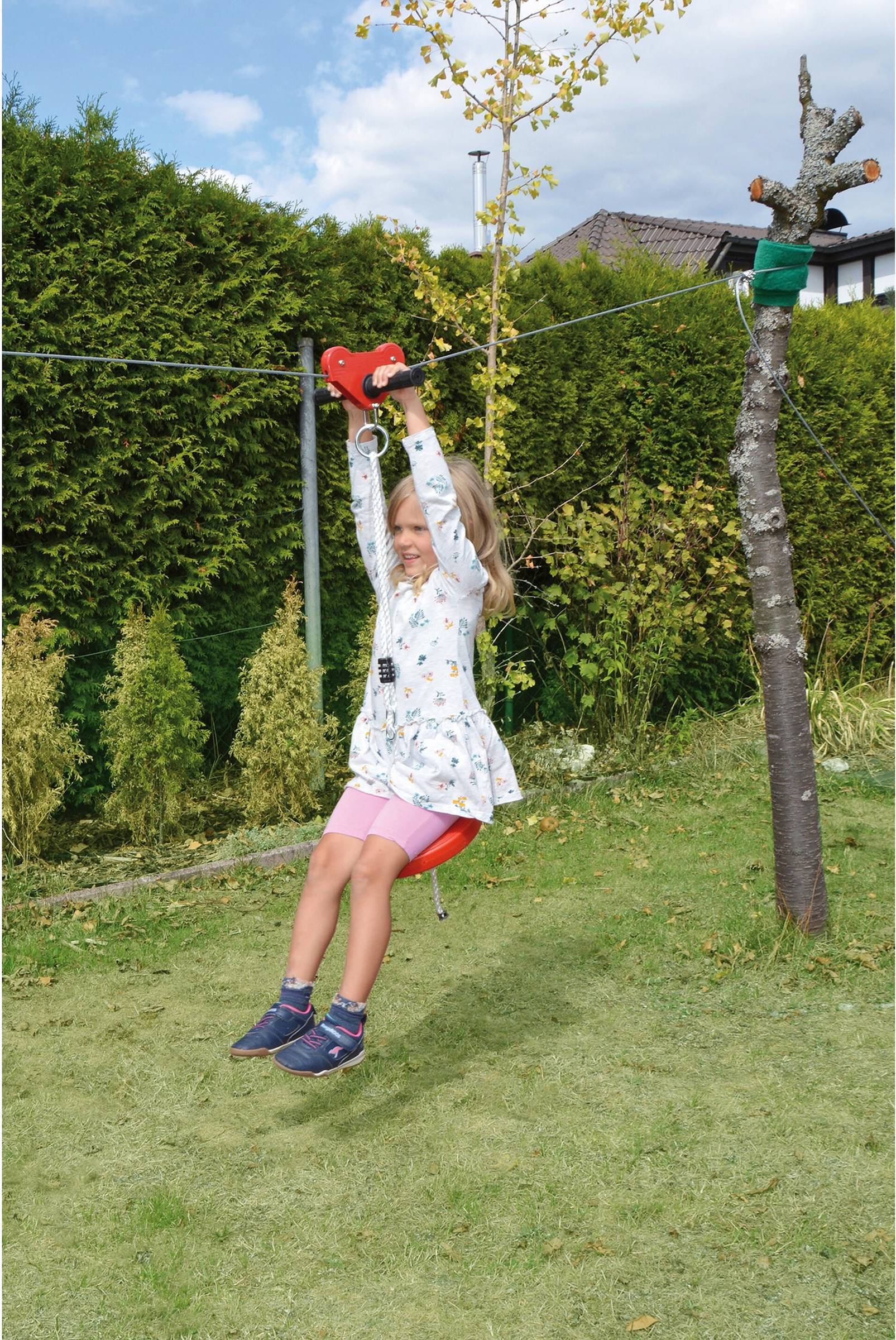 Seil-Rutsche 30 Meter mehrfarbig
