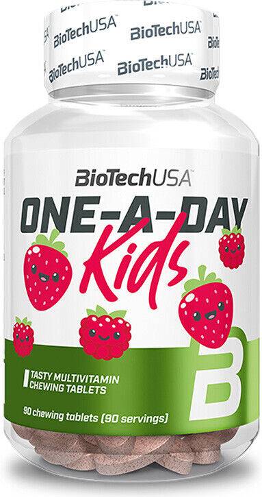 One-A-Day Kids 90 Chewable Tablets Strawberry-Raspberry
