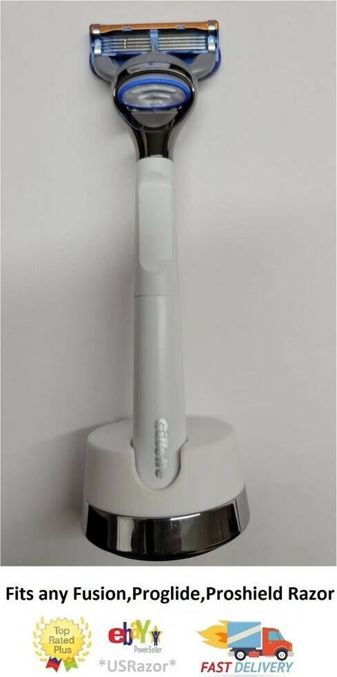 Gillette proglide blades Gillette Limited Edition Razor - White, Compatible with Fusion Proglide/Proshield Blades
