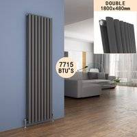 Elegant 1800 480 Vertical Double Modern Radiators Designer Radiators