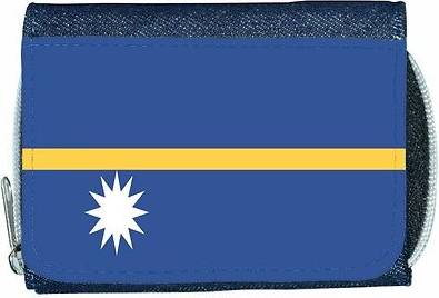 TeeTreeDesigns Nauru flag denim wallet