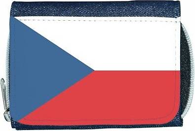 TeeTreeDesigns Czech republic flag denim wallet