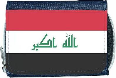 TeeTreeDesigns Iraq flag denim wallet