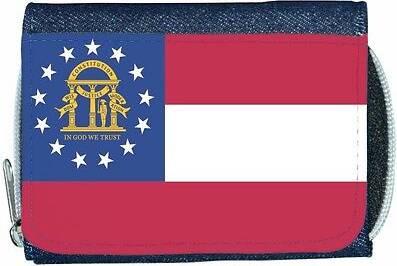 TeeTreeDesigns state flag denim wallet