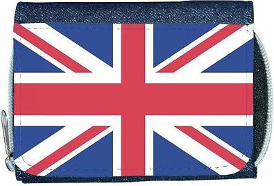 TeeTreeDesigns United kingdom flag denim wallet