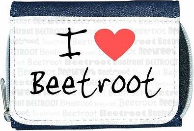 TeeTreeDesigns I love heart beetroot denim wallet
