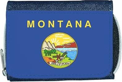 TeeTreeDesigns flag denim wallet