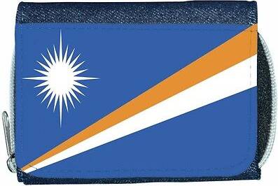 TeeTreeDesigns Marshall islands flag denim wallet