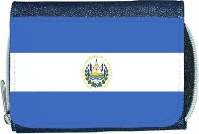 TeeTreeDesigns salvador flag denim wallet