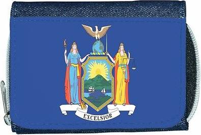 TeeTreeDesigns York flag denim wallet