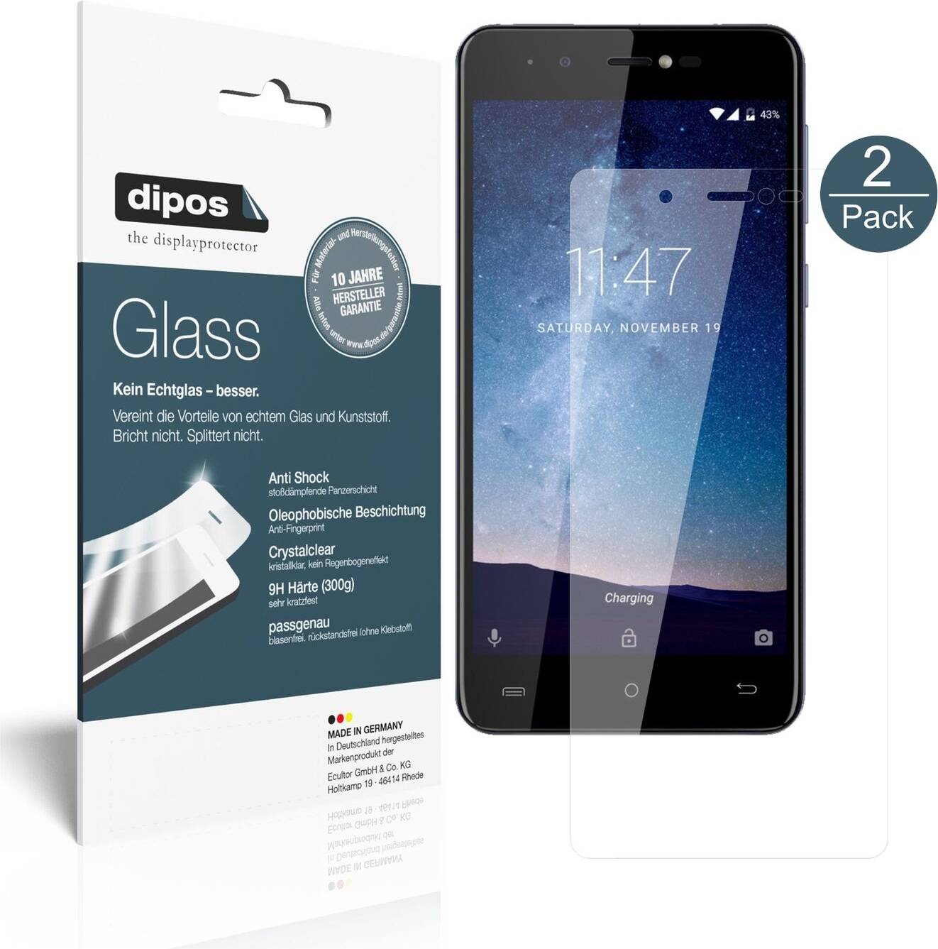 Dipos Screen Protector Cubot R9 Flexible Glass 9H