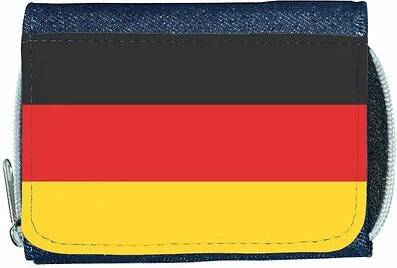TeeTreeDesigns Germany flag denim wallet