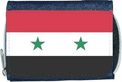 TeeTreeDesigns Syria flag denim wallet